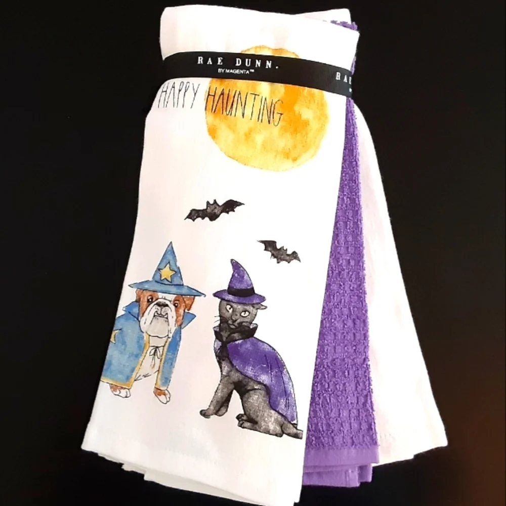 🆕️ Set of 3 Rae Dunn Halloween Towels 🐾